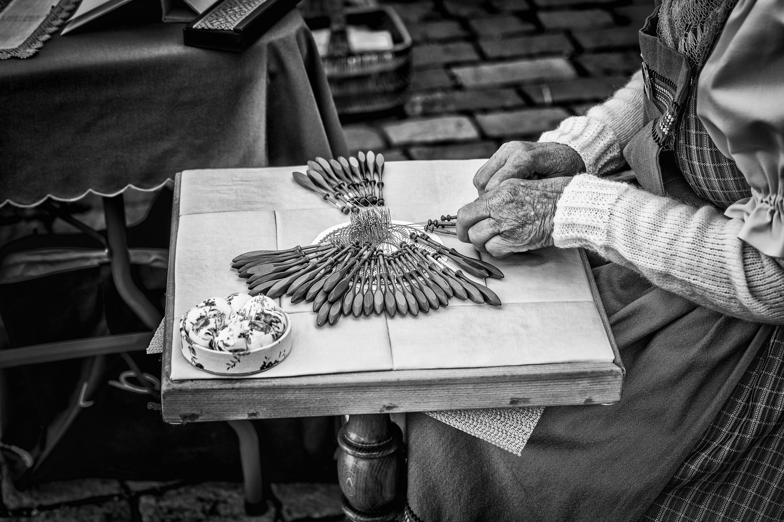 Feine Klöppelarbeit...