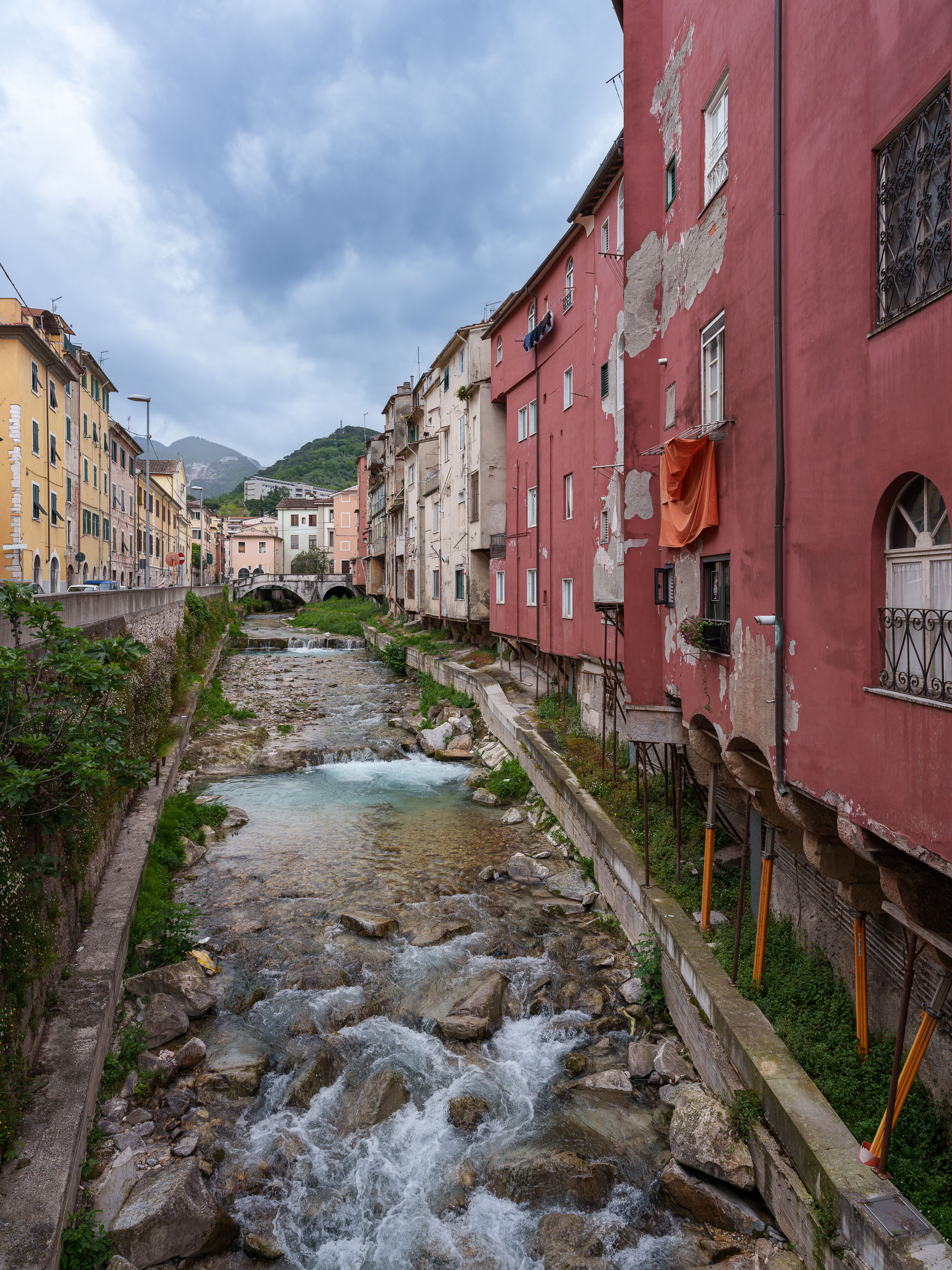 Torrente Carrione in Carrara.